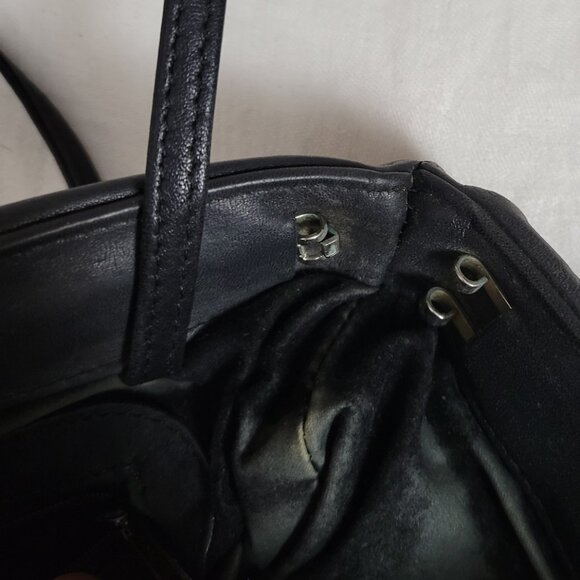 Crossbody Purse BRIE! Black Korea leather? shoulder retro classic timeless chic - Picture 11 of 13